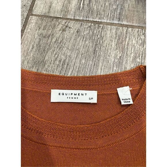 Equipment Femme Color Block Fall Wool Sweater NWOT Size Small - Picture 2 of 5